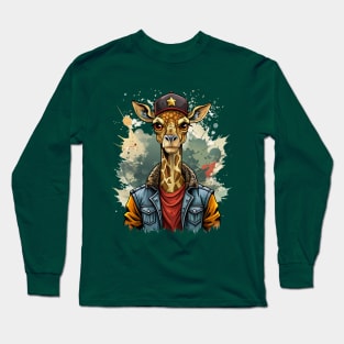 Giraffe Thug Life Long Sleeve T-Shirt